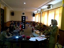 dr. Herlin Kabid Yankes Jatim dalam rakor dg PKFI Jatim